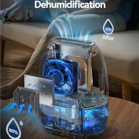 AlohaAir White & Blue Humidifier - Picture 2 of 5